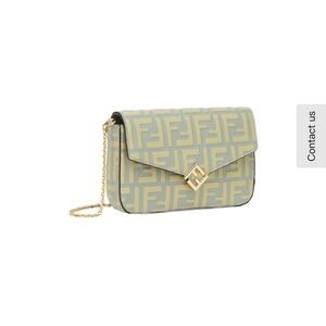 Fendi FF Diamonds Chain-Linked crossbody purse